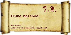 Truka Melinda névjegykártya